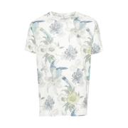 Grafisk Print T-shirt med Crew Neck