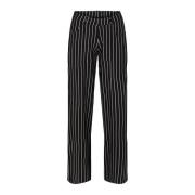 Laurie Donna Loose Sl Trousers Loose 100831 99222 Black Stripe