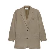 Arkiv Beige Uld Blazer