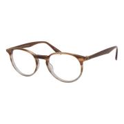 Striped Brown Grey Eyewear Frames