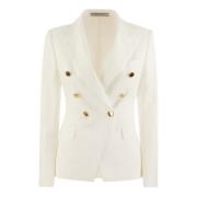 Dobbeltbrystet Jersey Blazer