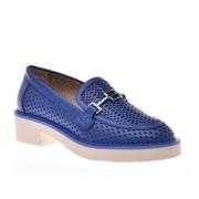 Loafer in blue calfskin