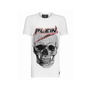 Platinum Cut Hvid Rund Hals T-shirt