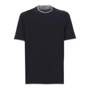 Silke og bomuld T-shirt - Regular Fit