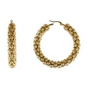 Courage Waterproof Mesh Statement Earring 18 Carat Gold