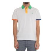 Tekstureret kortærmet poloshirt