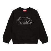 Oval D mærket crew-neck sweatshirt