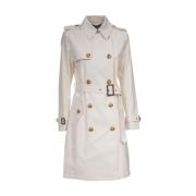 Double-Breasted Cotton-Blend Trench Coat