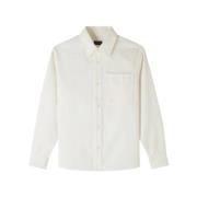 Broderet Basile Overshirt - Hvid