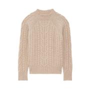 Louison beige jumper - Louison beige striktrøje