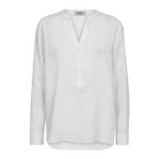 Mos Mosh Mmdanna Linen Blouse Bluser 163720 White