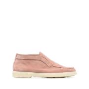 Pink Læder Loafers