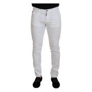 Hvid Stretch Denim Skinny Jeans