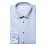 Light Blue Contemporary Signature Twillm Brown Ribbon Shirt