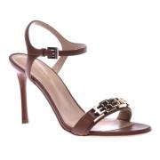 Sandal in brown calfskin