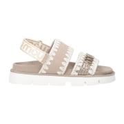 Beige Sandaler med Stil 461001CMLIGOL