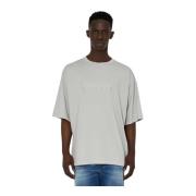 Broderet Front Rund Hals T-shirt