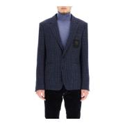 Tartan Wool Tailored Blazer