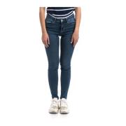 Højtaljede skinny jeans