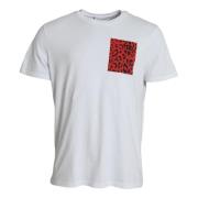 Leopard Print Bomuld Crew Neck T-shirt
