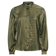 Army Gold Pinstripe LS Skjorte