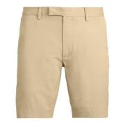 Beige Chino Flat Korte Shorts