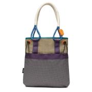 Farverig Nylon Tote Taske