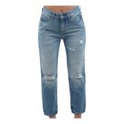 Croppede Jeans