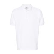 Hvid Polo Shirt Logo Print