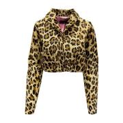 Leopard Cropped Jacket