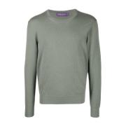 Blå Hættetrøje Casual Pullover