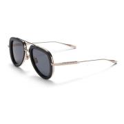 Aviator Solbriller Sort/Hvid Guld Titanium