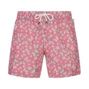 Sommerfugl Print Badeshorts Lyserød