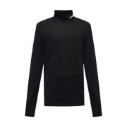 Turtleneck sweater med logo