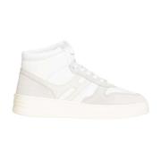 Hvide Læder High Top Sneakers