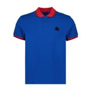 Tricolor Polo Shirt Klassisk Pasform Kortærmet