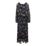 Roses Print Maxi Kjole