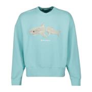 Haj Ødelagt Sweatshirt Langærmet Logo