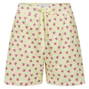 Neon Gul Vandmelon Print Shorts