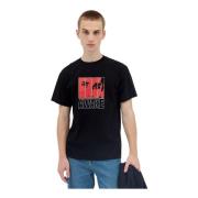 Grafisk Print Bomuld Jersey T-Shirt