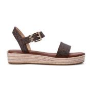 Richie Logo Platform Espadrille Sandal