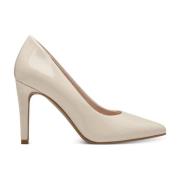 Beige Højhælede Pumps