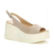 Beige Casual Flade Sandaler Kvinder