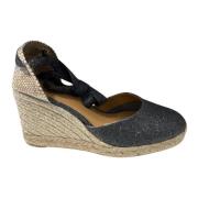 Carina Wedge Espadrilles med Glitterdetaljer