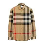 Arkiv Beige Check Skjorte