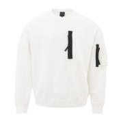 Bomuldssweater Hvid Stilfuldt Design