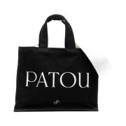 Logo-print Tote Bag i Sort/Hvid