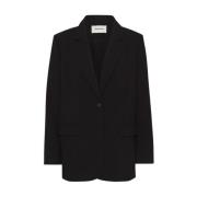 Afslappet Pasform Sort Blazer