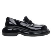 Kvinders Sort Patentlæder Loafers ER00114179