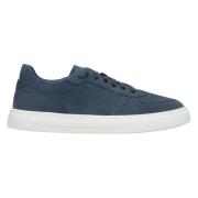 Herre Blå Lav-Top Sneakers lavet af Ægte Nubuck ER00112394